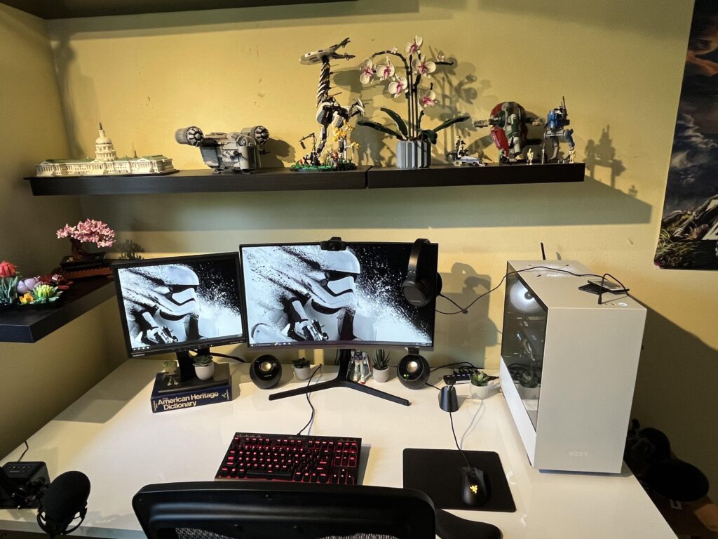 new desk setup. any feedback would be great