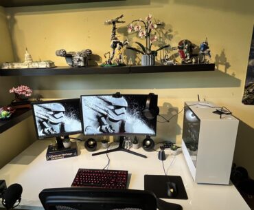 new desk setup. any feedback would be great