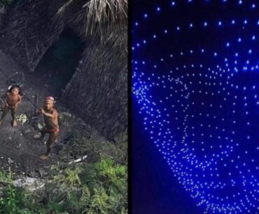let's do a drone light show over an uncontacted tribe and become gods