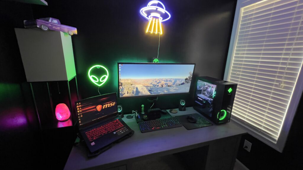 My Alien themed battle station progress
