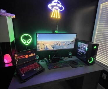 My Alien themed battle station progress