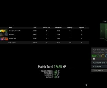99% of the time I play like a potato but I was feeling good about this one...