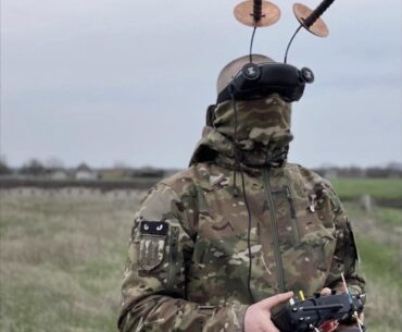 Ukrainian drone pilot