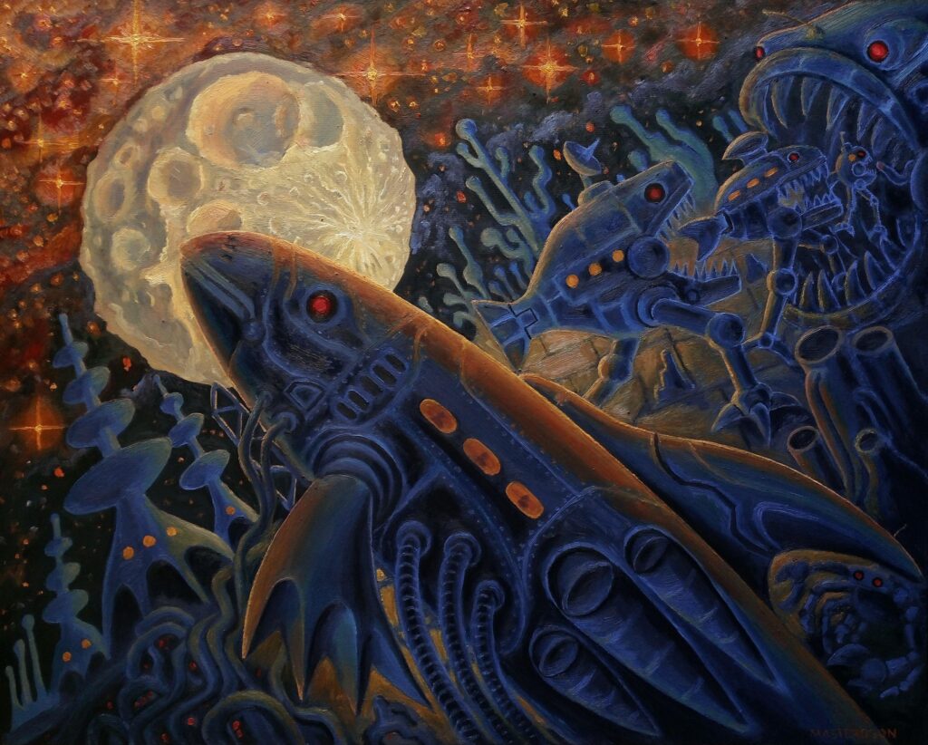 Evolution. Oil on canvas by me