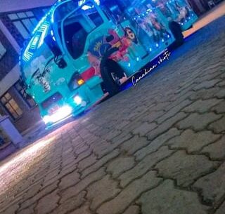 Cyberpunk themed bus in Kenya 🇰🇪