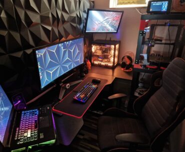 gaming and 3D printing room