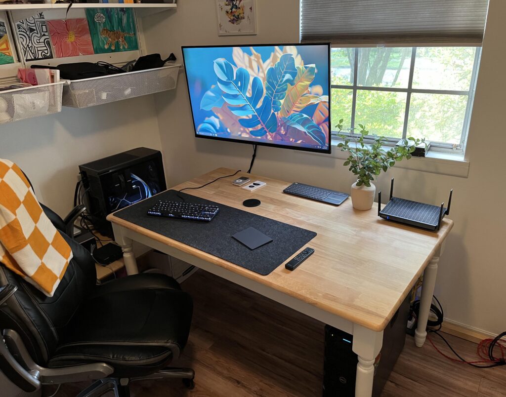 You all were right, my table was in bad shape. So I bought a new tv.