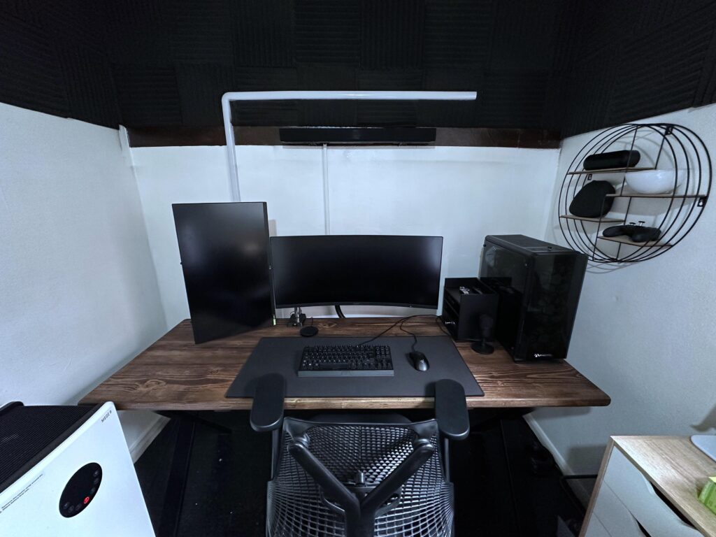 Getting there. Building a new PC soon. Though what I envisioned to be man cave is slowly turning into an office.