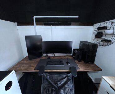 Getting there. Building a new PC soon. Though what I envisioned to be man cave is slowly turning into an office.