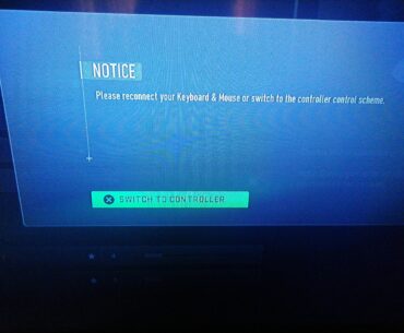 Anyone know how to fix this issue on Ps4. It won't let me change my aiming input device. When I go in to a game I can even shoot but I just can't aim. Whenever I change the input to mouse it brings up this screen and reverts the input back to controller