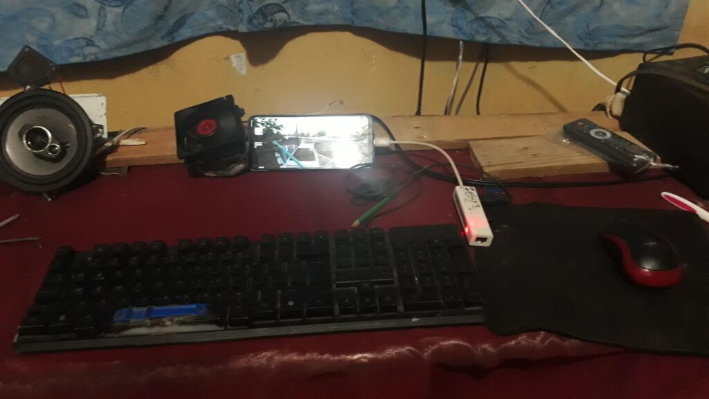 My current setup after my computer psu died cause of a voltage drop