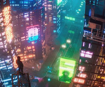 Cyberpunk City - Made on Blender