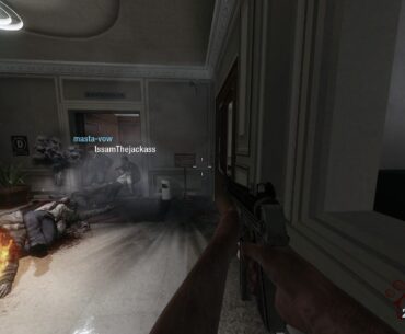 how do i deal with these 2 Grifers blocking the Elevator? (oh, and the name 'Issam' is my real life name btw)