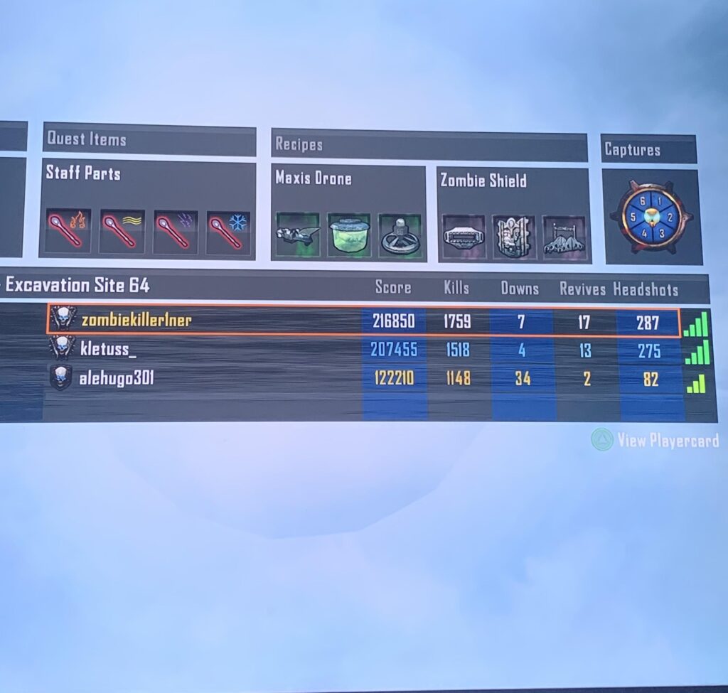 I did the origins Easter egg with randoms. It was such a long game…