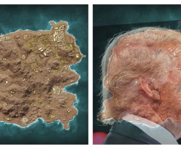 Maybe it's just me, but I have always thought the Karakin map looks like Trump's side profile?