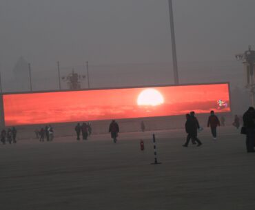 The Sunrise must be televised. You can't see it in the smog.