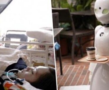 A cafe in Japan is hiring paralyzed people to to control robot servers in order to still make an income.
