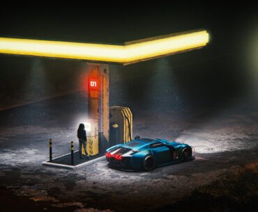 Gas station (OC - Blender + Photoshop)