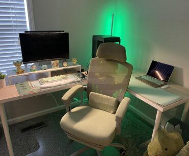 Gf’s cozy new setup