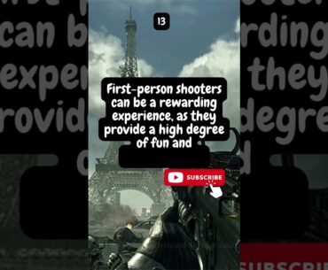 FIRST PERSON SHOOTER - 25 FACTS GOOGLE BARD | FACT 13 #firstpersonshooter #bard #subscribers #facts