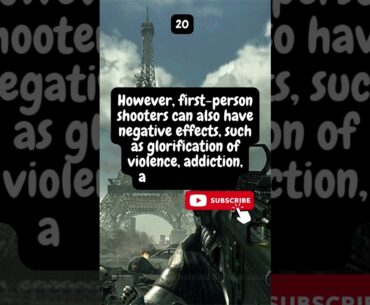 FIRST PERSON SHOOTER - 25 FACTS GOOGLE BARD | FACT 20 #firstpersonshooter #bard #subscribers #facts