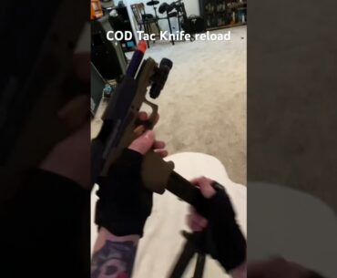 COD tac-knife reload #airsoft #reload #firstpersonshooter #videogames #callofduty #mw2 #cod