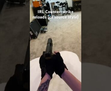 CS source style USP and Glock reloads #airsoft #reload #csgo #firstpersonshooter #videogames #guns