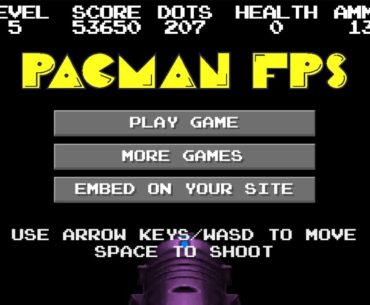 Pac-Man FPS Game play (Crazy Games)