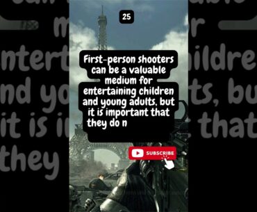 FIRST PERSON SHOOTER - 25 FACTS GOOGLE BARD | FACT 25 #firstpersonshooter #bard #subscribers #facts