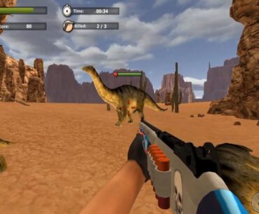 Deadly dinosaur hunter shooting fps game Part - 2