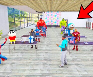 FRANKLIN Ask Question & Answers and Play An Outdoor Games with Shinchan IN GTA V