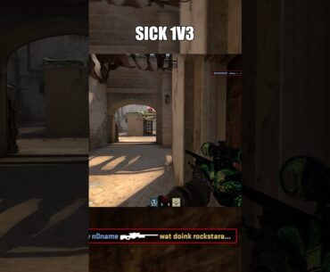 INSANE 1V3 #csgo #shorts #csgoclips #fpsgames #esports #gaming