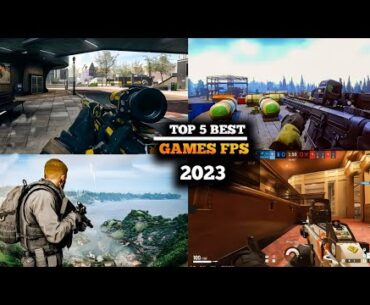 TOP 5 BEST OFFLINE/ONLINE FPS GAMES FOR ANDROID 2023 | HIGH GRAPHIC