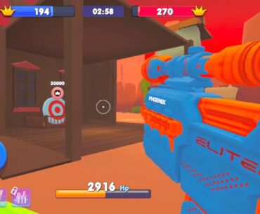 Nerf War | Siege mode 1 Vs 1 Duel (Nerf First Person Shooter)
