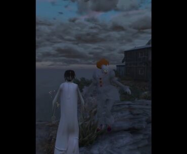 GTA 5 : GHOST RIDER MEET PENNYWISE & SLENDRINA
