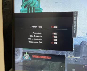 Got first place and lost SR…
