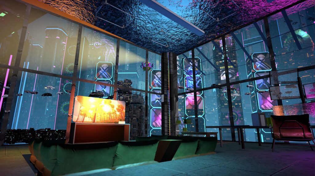 Luxury Cyberpunk Apartment