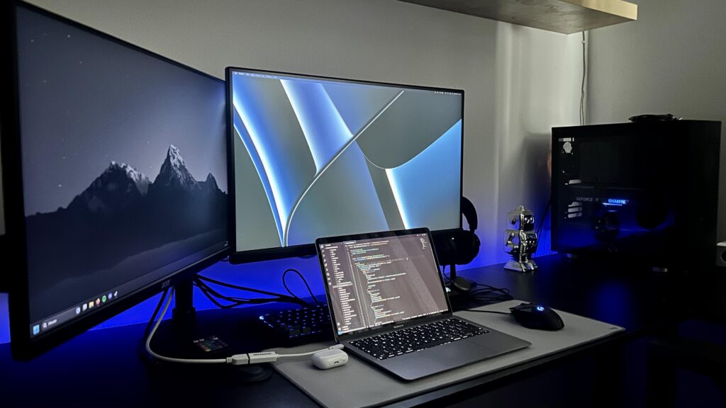My work/gaming setup. Any ideas for improvements?