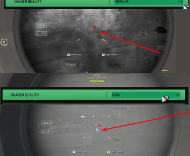 Fix for broken thermals/spotter scope. Shader Quality = High fixes thermals. Player figures are highlighted in white again.