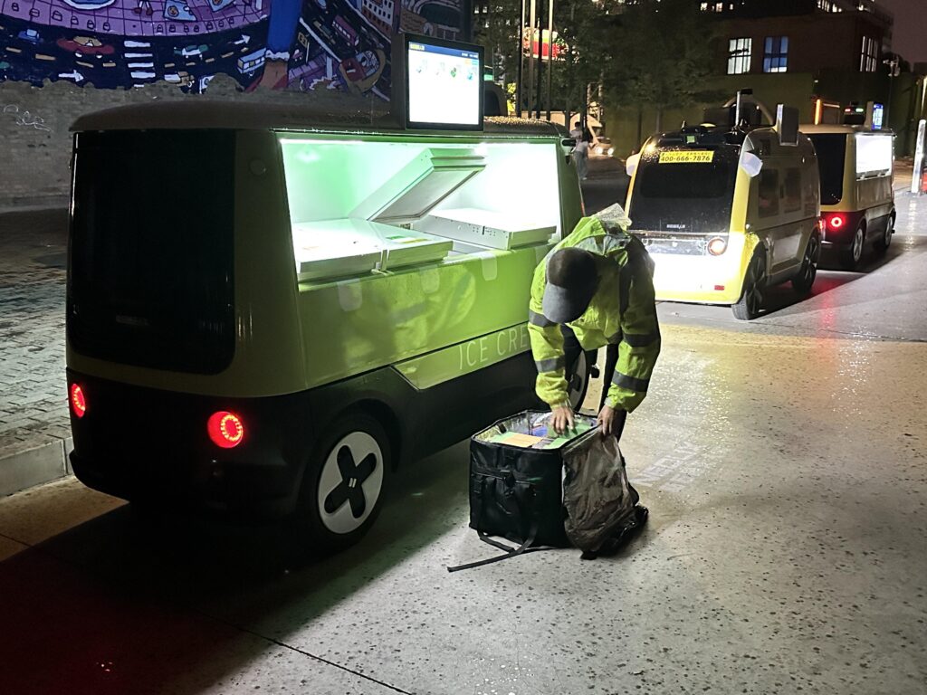 There are autonomous ice cream trucks operating in Beijing, China