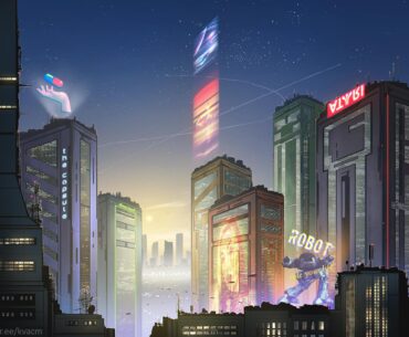 I call it Cyberpunk City. Worked on it four days. Please, tell me you like it.