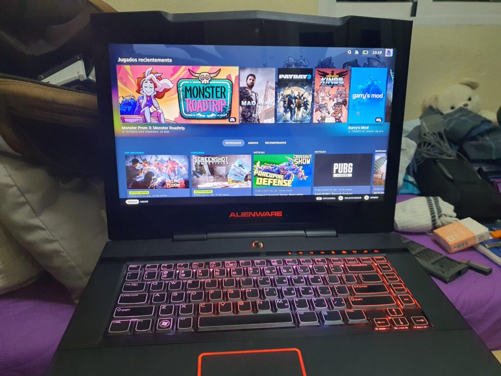 Not much, only a steam deck