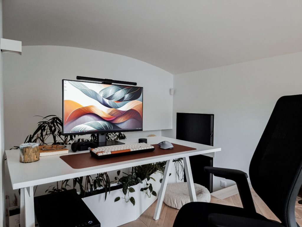 Updated setup. Design and light gaming corner.