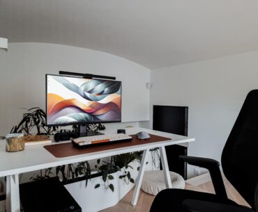 Updated setup. Design and light gaming corner.