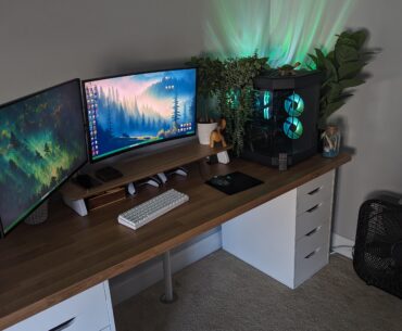 Pretty much done with the setup! (besides a decent chair lol)