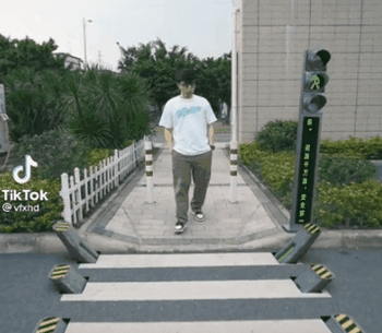 New concept for a pedestrian crosswalk