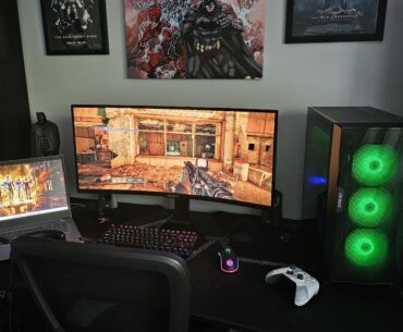 Not as extravagant as most setups here but it seems to work!