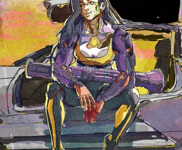 felt like drawing a cyborg girl