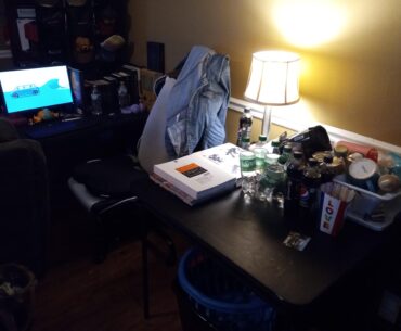Update: I've added another table to my battlestation setup as an eating/reading/drawing area