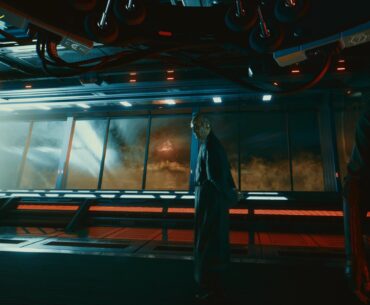 Where does this scene actually take place? When I’ve played I never actually knew what this place was, is it a building or a ship?